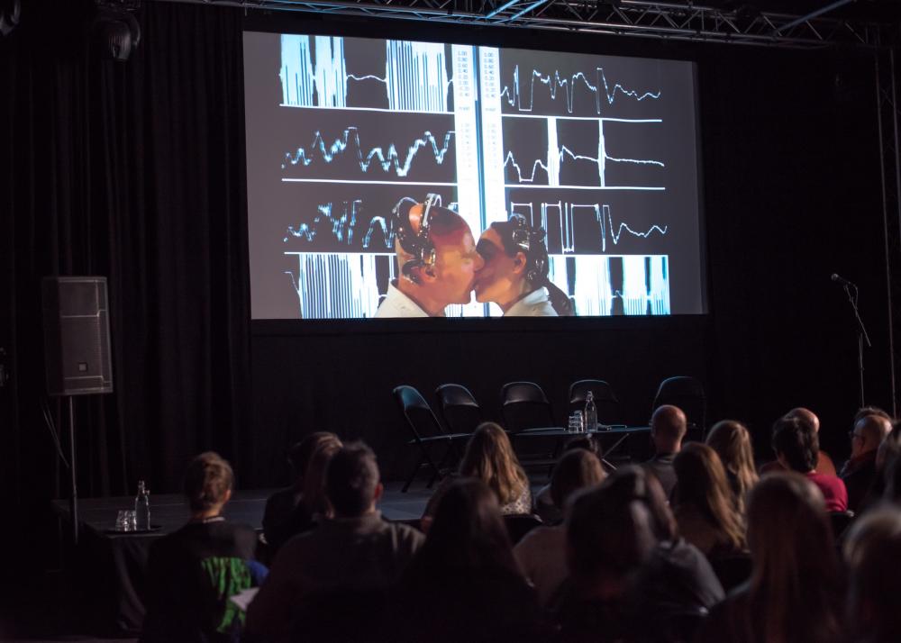 Media Art Worlds Conference - EEG Kiss screening